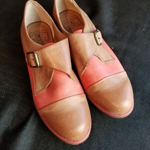 Lucky Brand two tone leather loafers